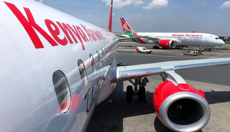 Aboard Kenya Airways Flight from London